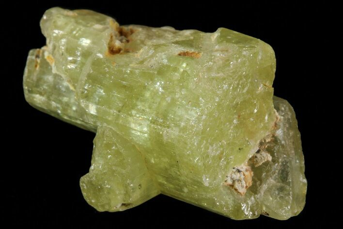 Bargain, Lustrous Yellow Apatite Crystal - Morocco #82578
